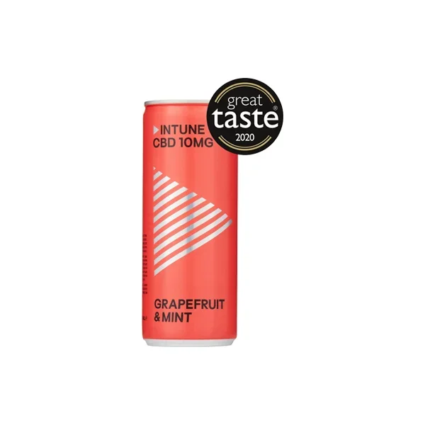 12 x Intune Grapefruit & Mint 10mg CBD Drinks – 250ml