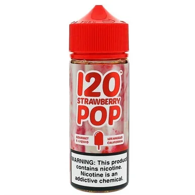 120 Strawberry Pop Eliquid 100ml by Mad Hatter Juice