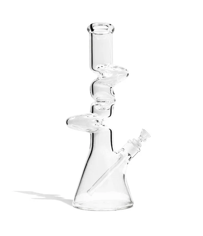 16 inch 7mm Thick Zig Zag Water Pipe with Bowl