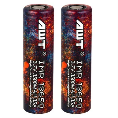 2 x AWT 18650 3500 mAh 35A Battery