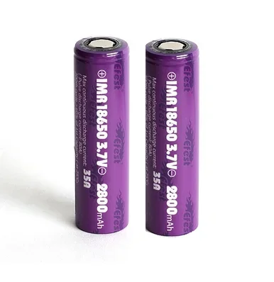 2 x Efest IMR 18650 35A 3000 mAh Battery