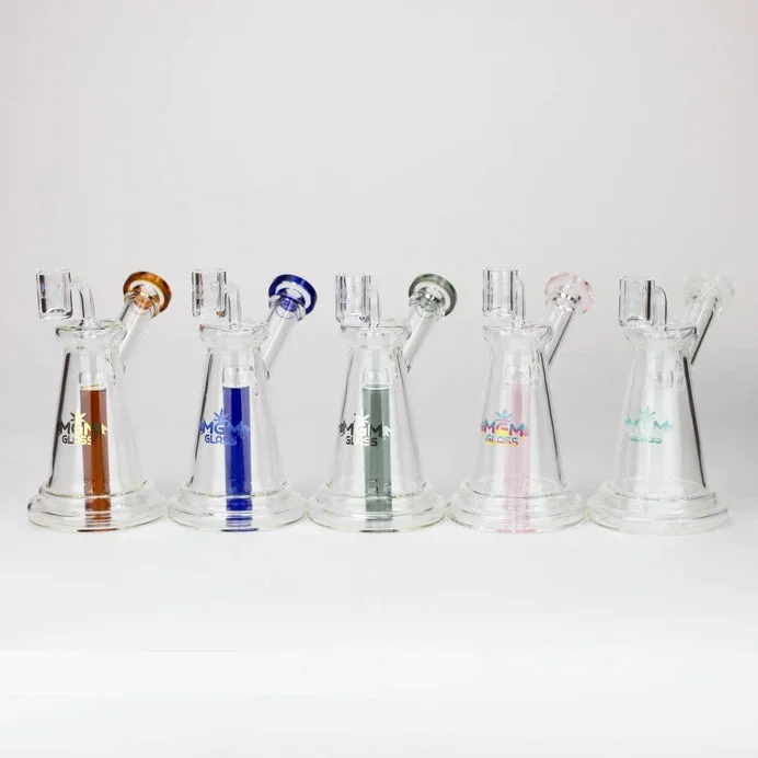 5.7″ MGM Glass 2-in-1 bubbler with logo [C2676]