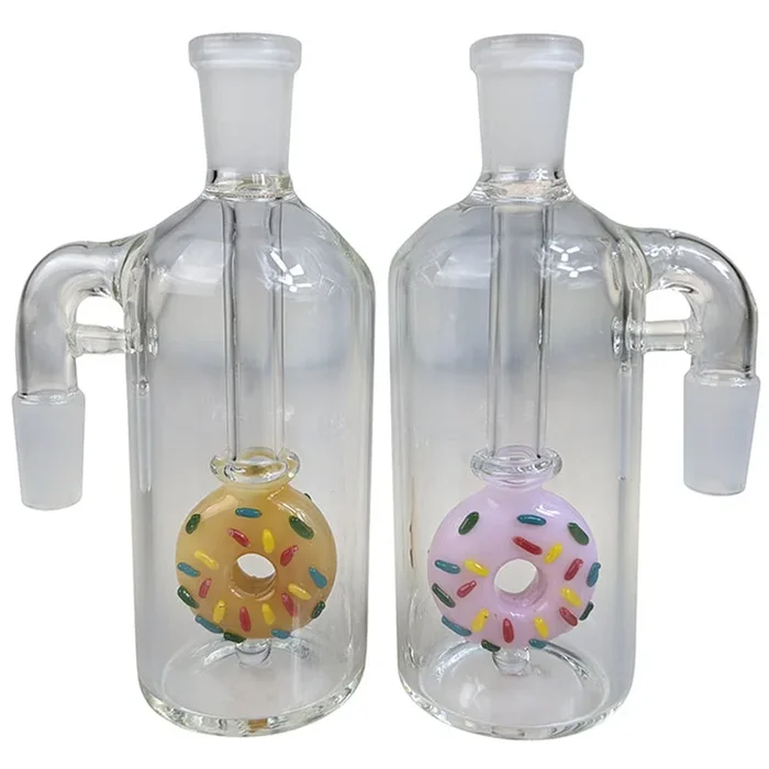 5″ Donut Perc Ash Catcher 14F-14M 90 Degree