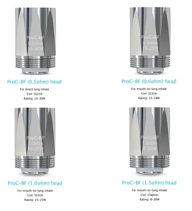 5 Pack Joyetech ProC BF Coil Atomizer Heads