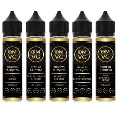 5 x 50ml OMVG High VG E Liquids Free Delivery