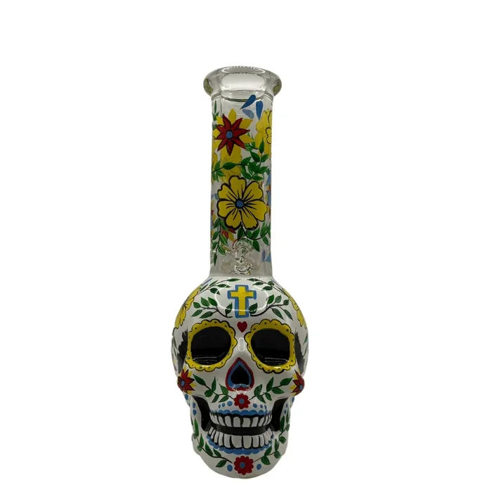 9″ Sugar Skull Water Pipe