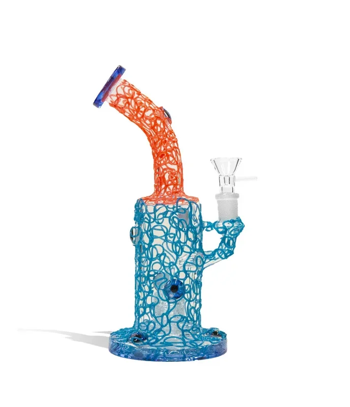 9 Inch Water Pipe with Neon Colors and 14mm Bowl