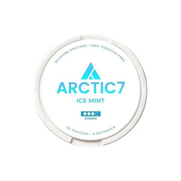 9mg Arctic7 Ice Mint Slim Nicotine Pouches – 20 Pouches