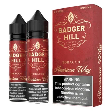 American Way Tobacco 120ml E-Juice | Badger Hill Reserve