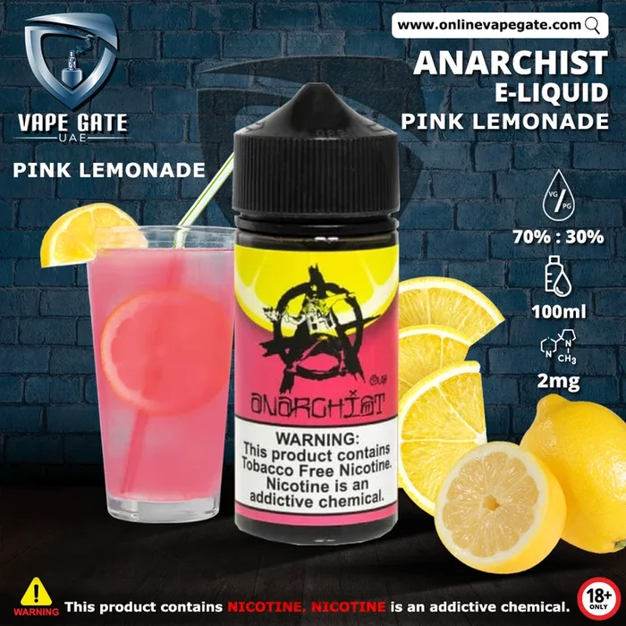 ANARCHIST – PINK LEMONADE 100ML ELIQUID