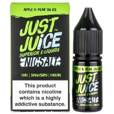 Apple & Pear on Ice Nic Salt E Liquid 10ml By Just Juice