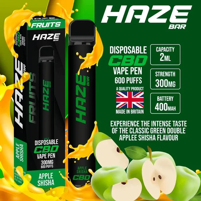 Apple Shisha CBD Disposable Vape