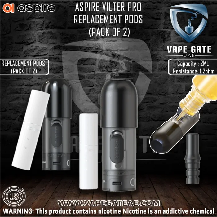 ASPIRE VILTER PRO REPLACEMENT PODS (PACK OF 2)