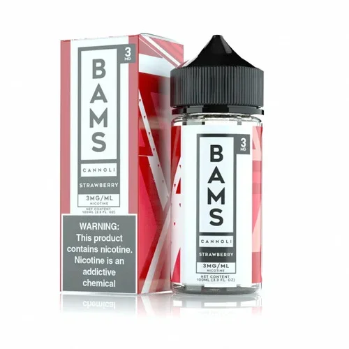 Bam’s Cannoli Strawberry Cannoli 100ml E-Juice