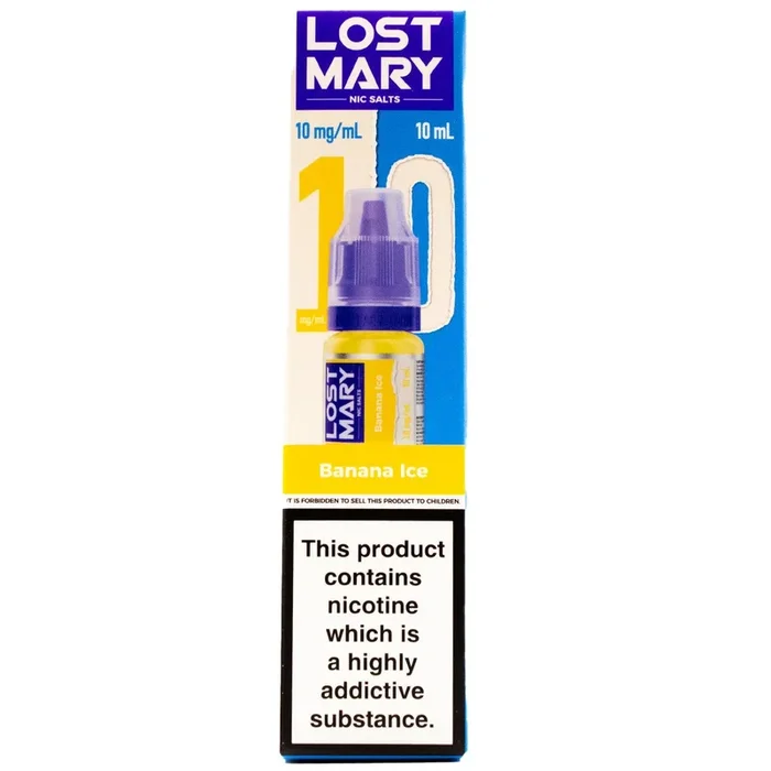 Banana Ice 10ml Nic Salt E-liquid By Lost Mary Nic Salts