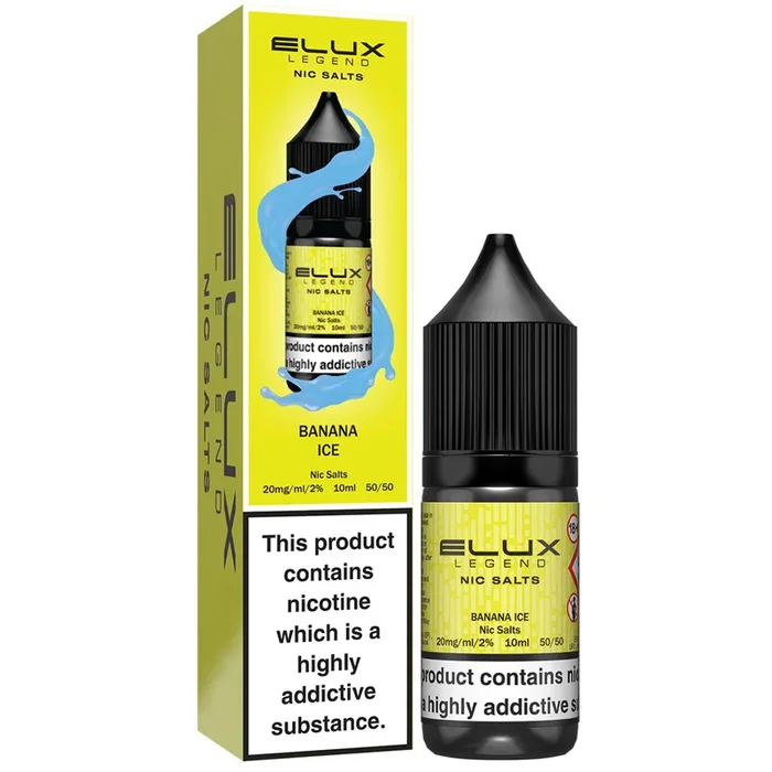 Banana Ice By Elux Legend 10ml E Liquid Nic Salt