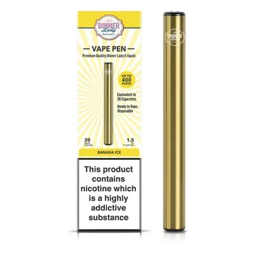 Banana Ice | Dinner Lady Disposable Vape Pen | 400 Puffs (closeout)