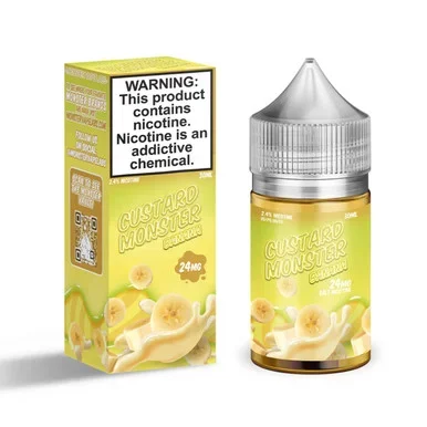 Banana Salt 30ml E-Juice | Custard Monster