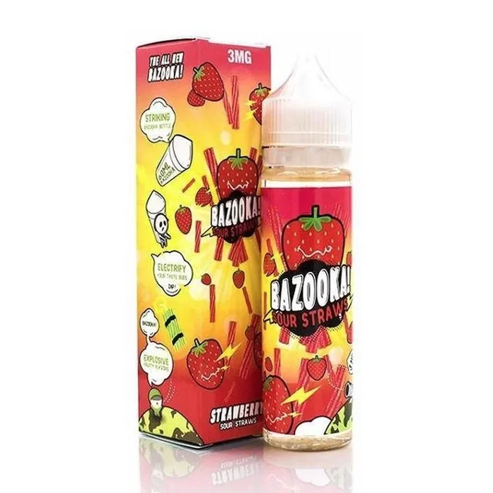 BAZOOKA Strawberry Sour Freebase E-Liquid