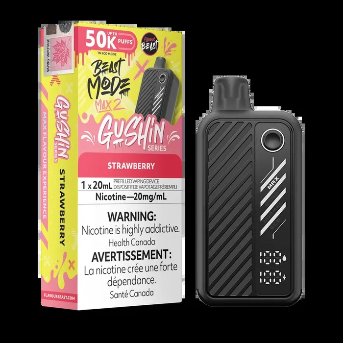 Beast Mode Max 2 50K Gushin Series Strawberry By Flavour Beast