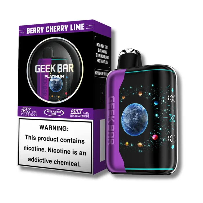 Berry Cherry Lime Geek Bar Pulse X 25K Puffs – Disposable Vape