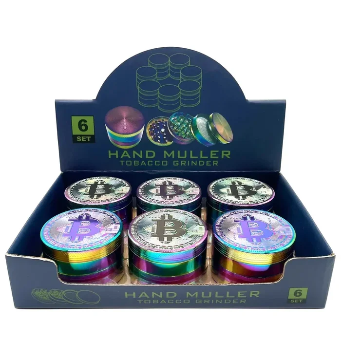Bitcoin – 63mm 4-Pc Herb Grinder