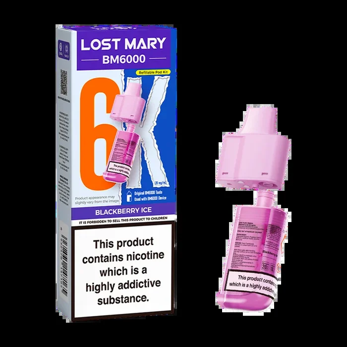 Blackberry Ice Lost Mary BM6000 Refill Pack