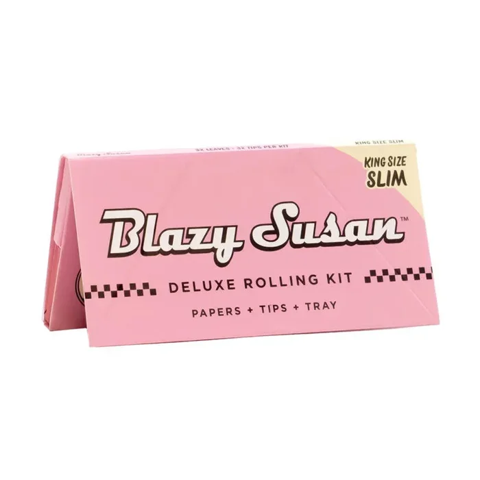 BLAZY SUSAN PINK DELUXE ROLLING KIT KING SIZE SLIM