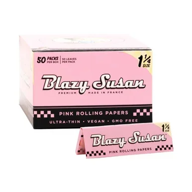Blazy Susan Pink Rolling Papers | Pack of 50