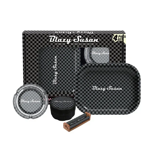 Blazy Susan Smoker’s Kit 4pc. – Carbon Black