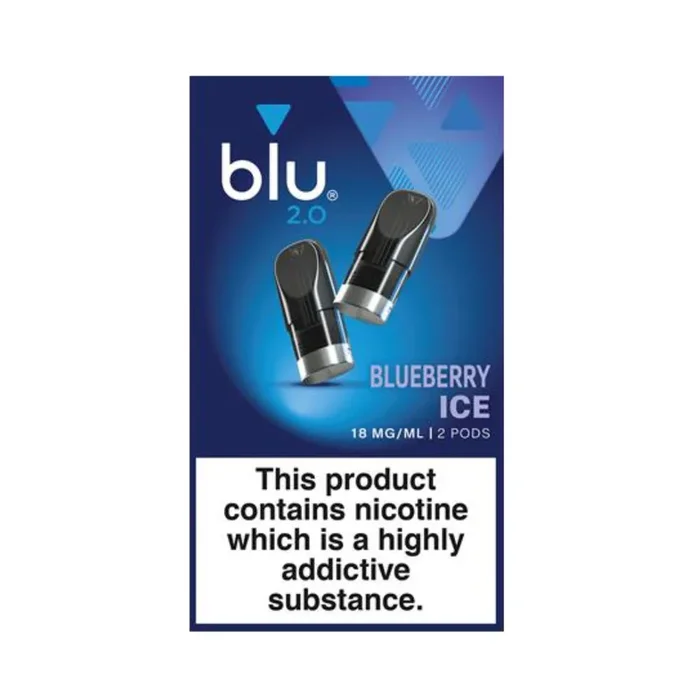 Blu 2.0 Blueberry Ice E Liquid Pods – 2 Pack