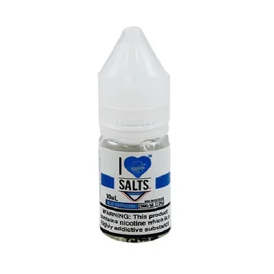 Blue Raspberry Ice I Love Salts 20mg 10ml Salt E Liquid By Mad Hatter Juice