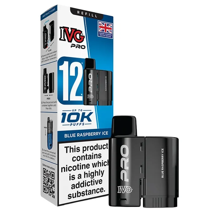 Blue Raspberry Ice Pro 12 Pre-filled Pod by IVG