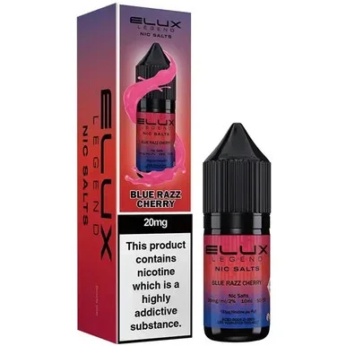 Blue Razz Cherry Nic Salt E Liquid 10ml By Elux Legend