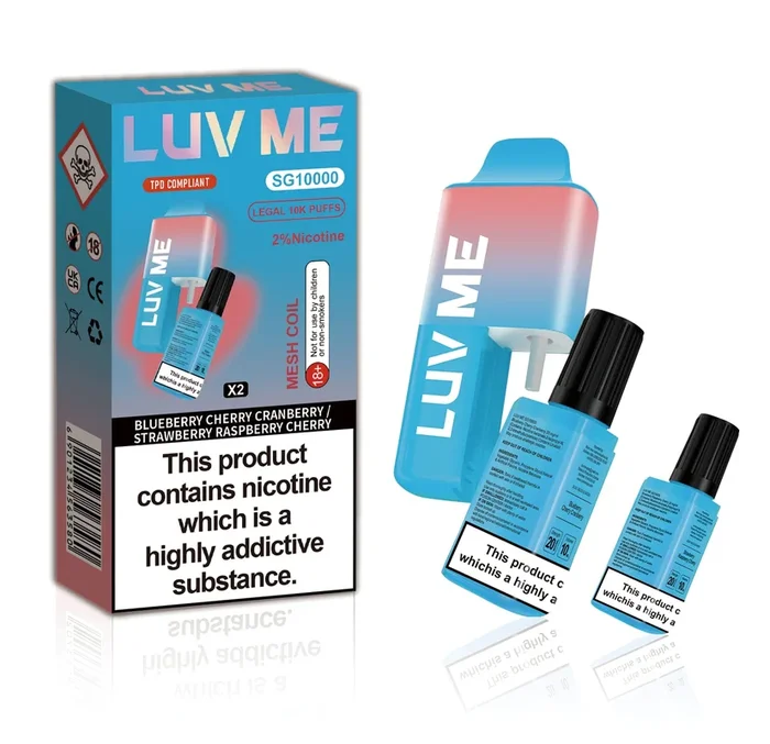 Blueberry Cherry Cranberry & Strawberry Raspberry Cherry 10000 Disposable Vape