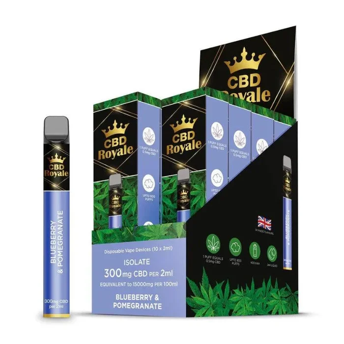 Blueberry Pomegranate CBD Disposable Vape 300mg