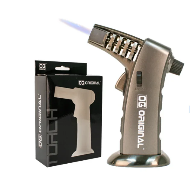 Briquet torche au butane à flamme unique OG Original 6″
