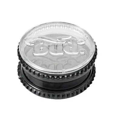 Bud 2-Part Acrylic Grinder 50mm – Black