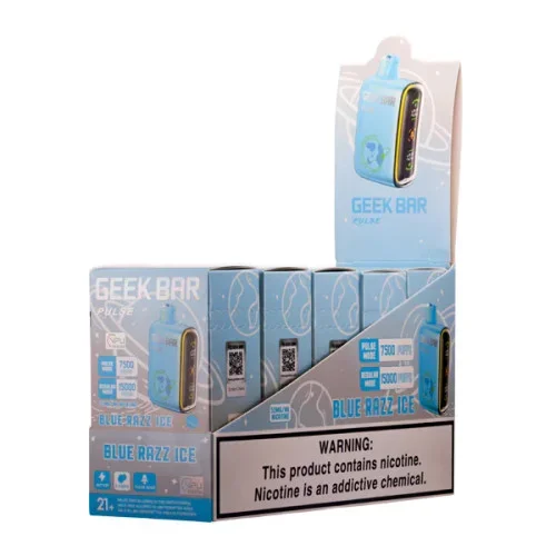 BULK Blue Razz Ice GEEK BAR Pulse – Box of 5