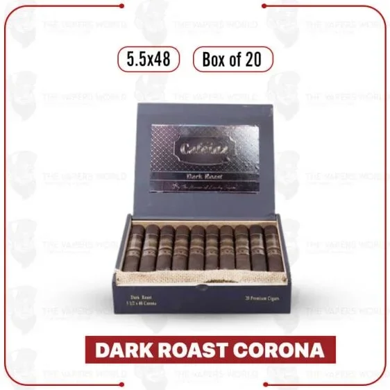 Cafeina Dark Roast Corona 5.5×48 Box of 20 Cigars