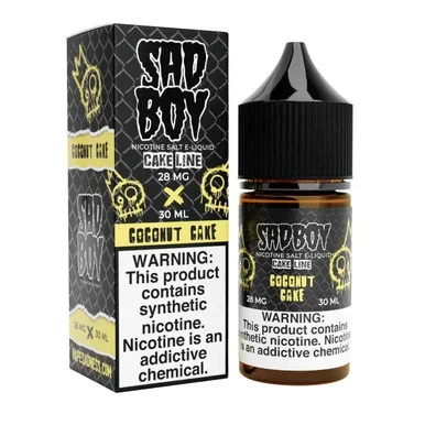 CakeLine Coconut Cake Synthetic Nicotine 30ml Salt E-Juice | SadBoy
