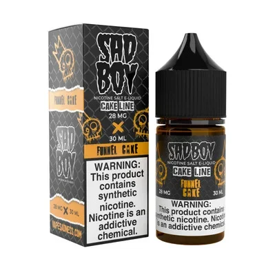 Cakeline Funnel Cake Synthetic Nicotine 30ml Salt E-Juice | SadBoy