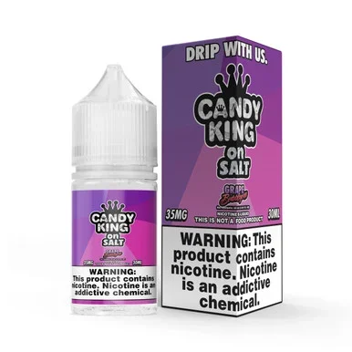 Candy King salt Bubble Gum Grape 30ml E-Juice