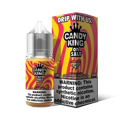 Candy King Salt E-Liquid – Strawberry Banana Taffy – 30ml