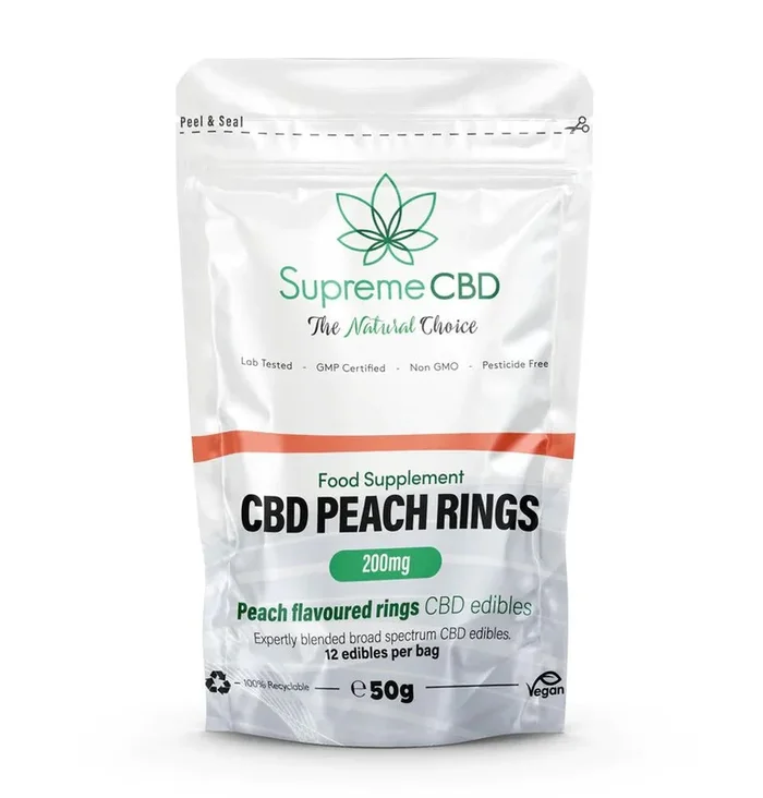 CBD Peach Rings 200mg Grab Bag