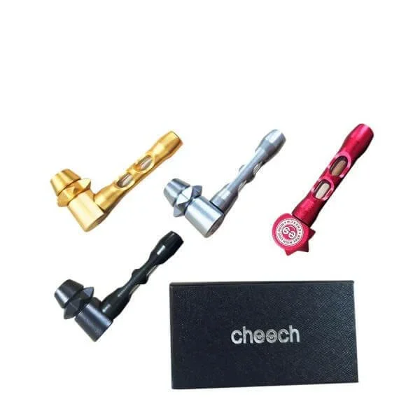 Cheech Glass Metal Fidget hand Pipe