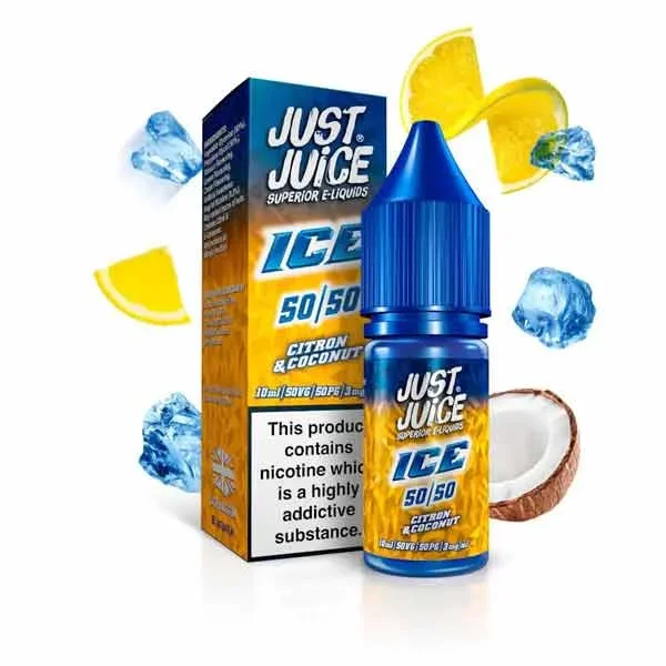 Citron & Coconut Ice 50/50 E-Liquid by Just Juice 10ml
