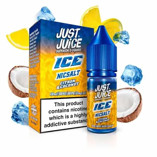 Citron & Coconut Ice by Just Juice Salt Nic E-Liquid 10ml