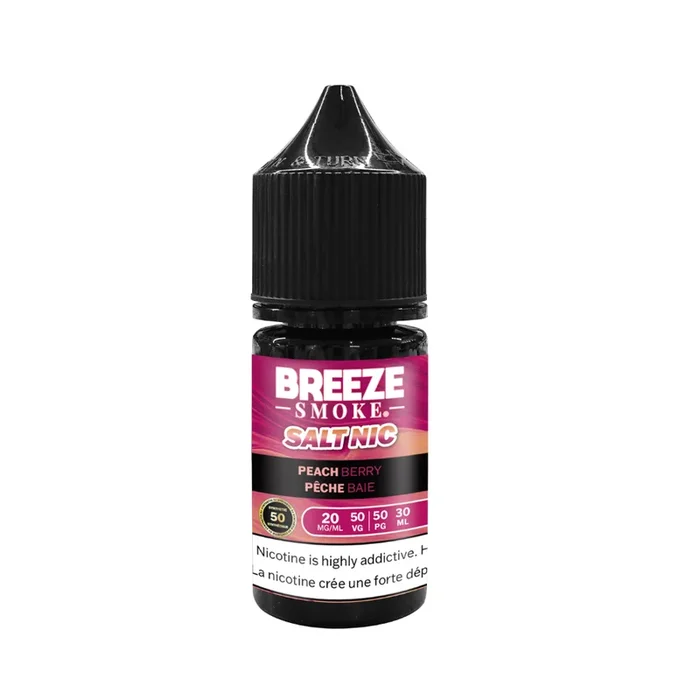 [CLEARANCE] Breeze S50 Salt Nic E-Liquid – Peach Berry