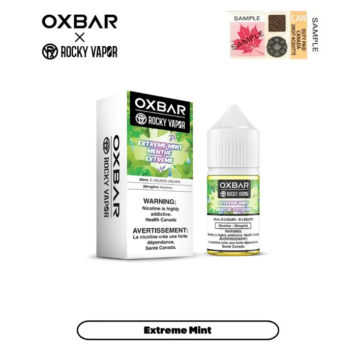 [CLEARANCE] Rocky Vapor x Oxbar E-Liquids – Extreme Mint